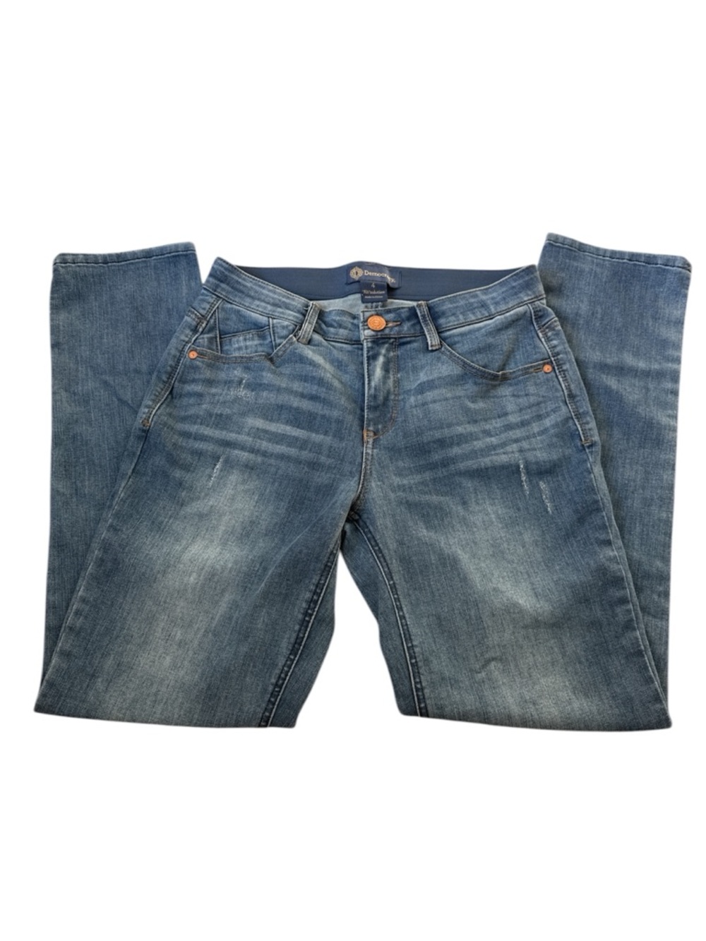 Democracy Women's Blue Straight Leg Jeans